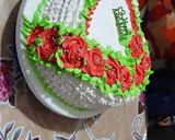 A picture of step 6 of Egg less anniversary cake.