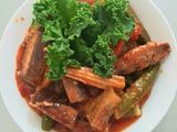 Rau củ sốt cá mòi