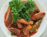 Hình bước làm 4 của món Rau củ sốt cá mòi