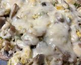 A picture of step 4 of Jamur Telur Orak Arik/Mushroom Omelette/Mantarli Yumurta.