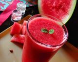 A picture of step 3 of Watermelon Rose cooler.