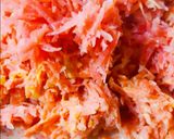 A picture of step 2 of Gajar Ka Halwa with Khoya.