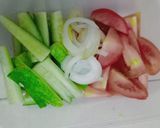 Foto langkah ke 1 dari resep Mixed Vegies&Fruits Salad (salad sayur dan buah).