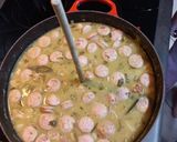 A picture of step 5 of Dutch Pea Soup.