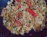 รูปขั้นตอนการทำที่ 2 ของ ข้าวผัดไข่ (ใช้แป้งบะหมี่ไข่แทนข้าว) กินกับหมูคั่วน้ำปลา คีโต