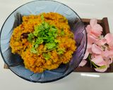 A picture of step 7 of 5 minutes Vegetable Dalia.