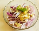 A picture of step 1 of Amla Onion Pachadi/raitha.