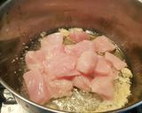 A picture of step 1 of Chicken chickpea curry (Murgh cholay salan)☺🍜.