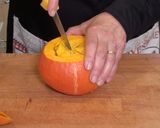 Foto del paso 1 de la receta Crema de calabaza y manzana (Halloween)
