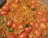 A picture of step 3 of Seared skirt steak over spiced lentils.