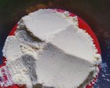 A picture of step 2 of Gujju's protein ladoo.
