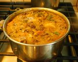 A picture of step 5 of Dal Makhani Revisited/deconstructed.