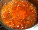 A picture of step 6 of Red and Green Vegetables Soup.