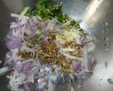 A picture of step 1 of Lachha Pakora/Potato Fritters.