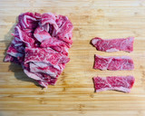 A picture of step 1 of Delicious Worcestershire Sauce Stir-Fried Beef.