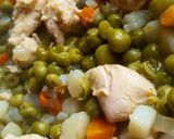 Pas rețetă Mazăre cu multe legume și carne de pui 2 fotografie
