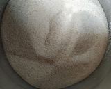 A picture of step 1 of Sooji sandwitch.