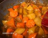 A picture of step 8 of Vegetable Curry.