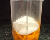 A picture of step 1 of Mango lassi #CA2025.