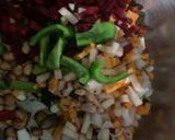 A picture of step 2 of Veg khichdi.