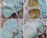 Foto langkah ke 4 dari resep Lemper Telang (Onigiri) isi Ayam.