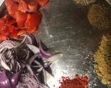 A picture of step 2 of BRINJAL GRAVY for biryani.