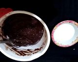 A picture of step 5 of Chocolate heart cake.