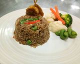 รูปขั้นตอนการทำที่ 5 ของ ข้าวผัดน้ำพริกลงเรือ