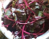 A picture of step 1 of Red saag.