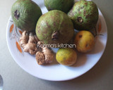 A picture of step 1 of Guava juice.