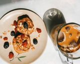 Hình bước làm 3 của món Bánh pancakes chuối yến mạch