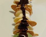 صورة لخطوة 1 من وصفة ميني بان كيك مع الفاكهة وصوص الشكولا 🥞🍌🍫