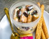 Foto langkah ke 4 dari resep Dessert Rusk Pistachio Kunafa Cokelat.
