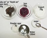 A picture of step 1 of Kanten Wagashi: Marble.