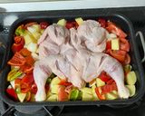 Pas rețetă Pui la cuptor cu legume 1 fotografie
