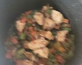 A picture of step 1 of Macaroni with chicken.
