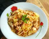 Foto langkah ke 5 dari resep Tavuklu Kapuska (Cabbage stew with chicken).
