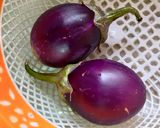 A picture of step 1 of Eggplant salsa.