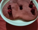 A picture of step 2 of Eggless heart shape red velvet cake.