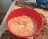 Foto del paso 3 de la receta: Bollitos semi integral con puré de boniato y perejil veganos 🍠🥖