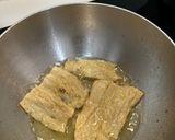 Hình bước làm 4 của món Tàu Hũ Ky Chiên Giòn Sốt Chao Chay