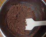 A picture of step 3 of Matcha Chocolate Amandine Tart.