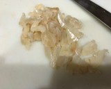 Foto del paso 3 de la receta: Tostada de Bacalao semisalado con lámina de ajo y aceite VIDALIM