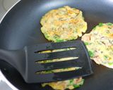 A picture of step 6 of Cheese Jeon with Shio-kombu and Pork.