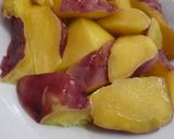 A picture of step 1 of Low-Calorie Non-Fried Sweet Potatoes Lemon Flavored.
