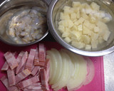 A picture of step 3 of Clam Chowder with Pasta.