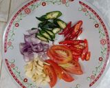 Foto langkah ke 2 dari resep Tumis kangkung tahu puyuh.