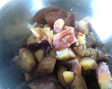 A picture of step 3 of Creme de Marron Pie with Chestnuts Simmered in Inner Skins and Cream Cheese.