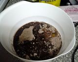 A picture of step 2 of Cream cheese swirl brownies.