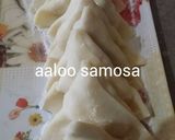 A picture of step 3 of Samosa chaat my favorite 😜.